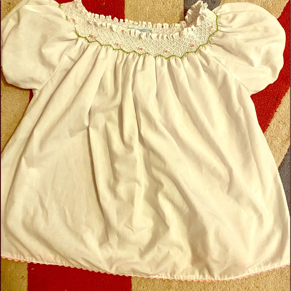 Girls Little Threads Smocked Top